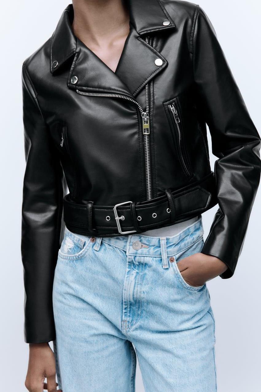 A Women's Fashion PU Jacket Coat free delivery