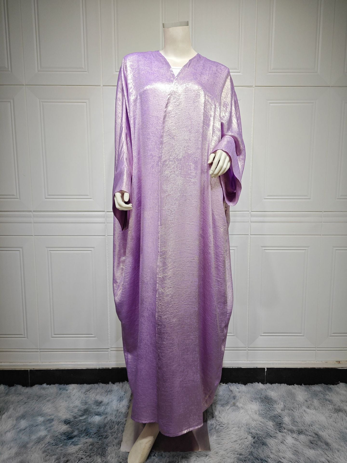 A Muslim Fashion Bronzing Robe Abaya Outer Wear free delivery