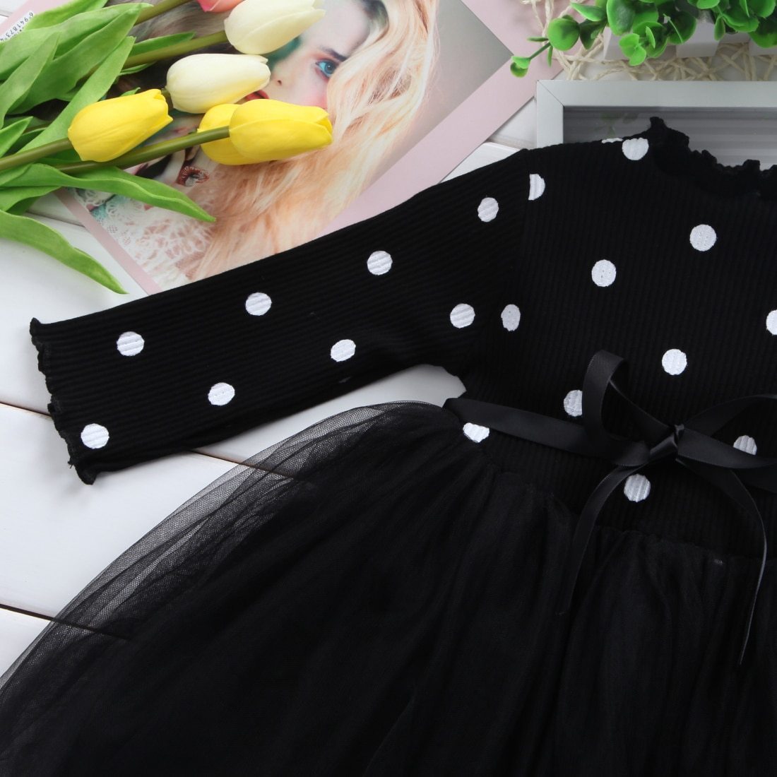 Baby Girls Spring Winter Long Sleeve Tutu Lace Dresses Infantil Newborn 1st Birthday Party Clothes Christening Gown Casual Wear free delivery