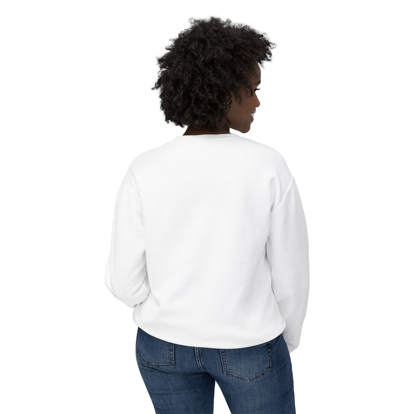Flower Unisex Lightweight Crewneck Sweatshirt