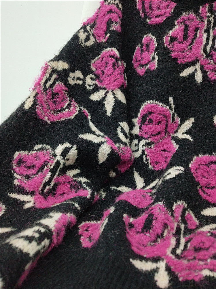 Nomikuma Vintage Flower Sweater Women Autumn New Knitted Tops O Neck Long Sleeve Retro Loose Pullover Jumpers Sueter Mujer free delivery