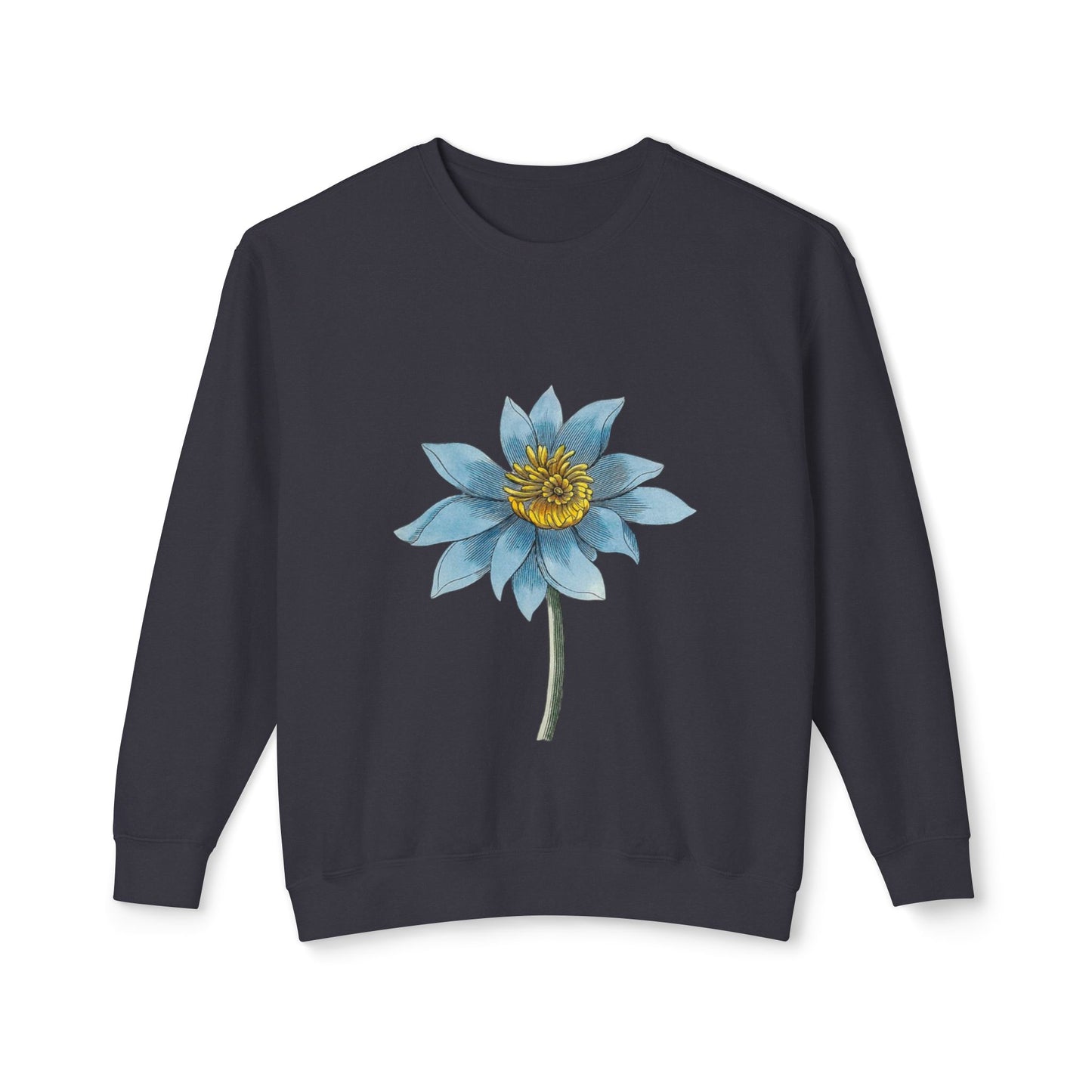 Flower Unisex Lightweight Crewneck Sweatshirt