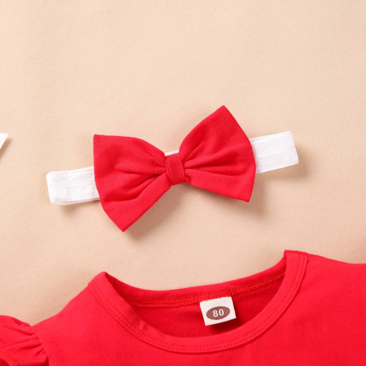 Elk Flying Sleeve Romper Suspender Dress free delivery
