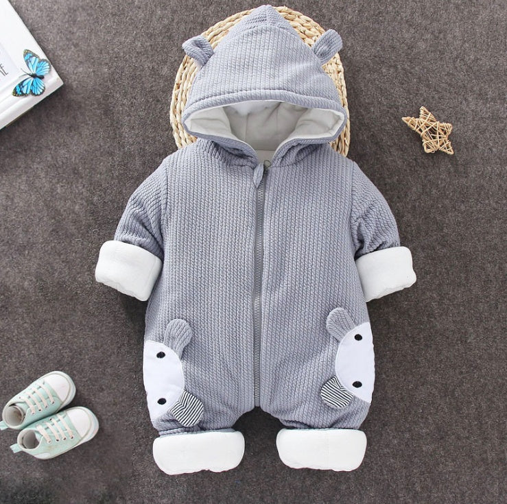 Autumn Winter Coat Jumpsuit Baby Clothing Newborn Snowsuit Boy Warm Romper Down Cotton Jackets Girl Snow clothes Bodysuit free delivery
