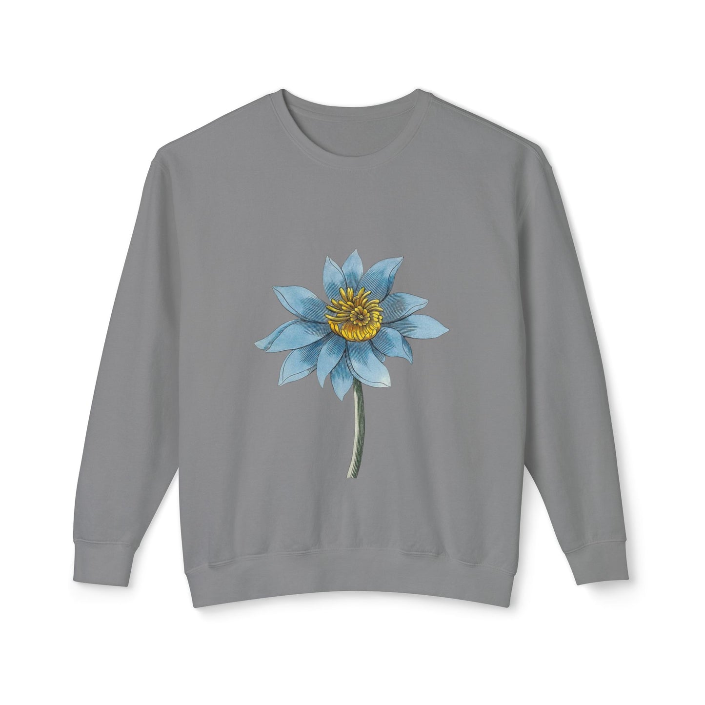 Flower Unisex Lightweight Crewneck Sweatshirt
