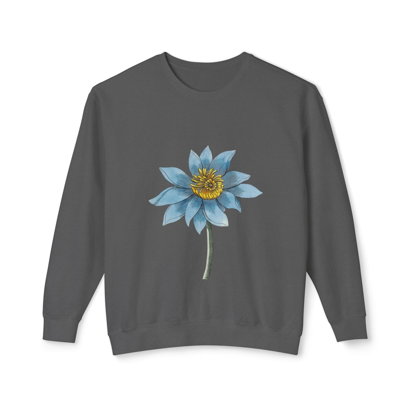 Flower Unisex Lightweight Crewneck Sweatshirt