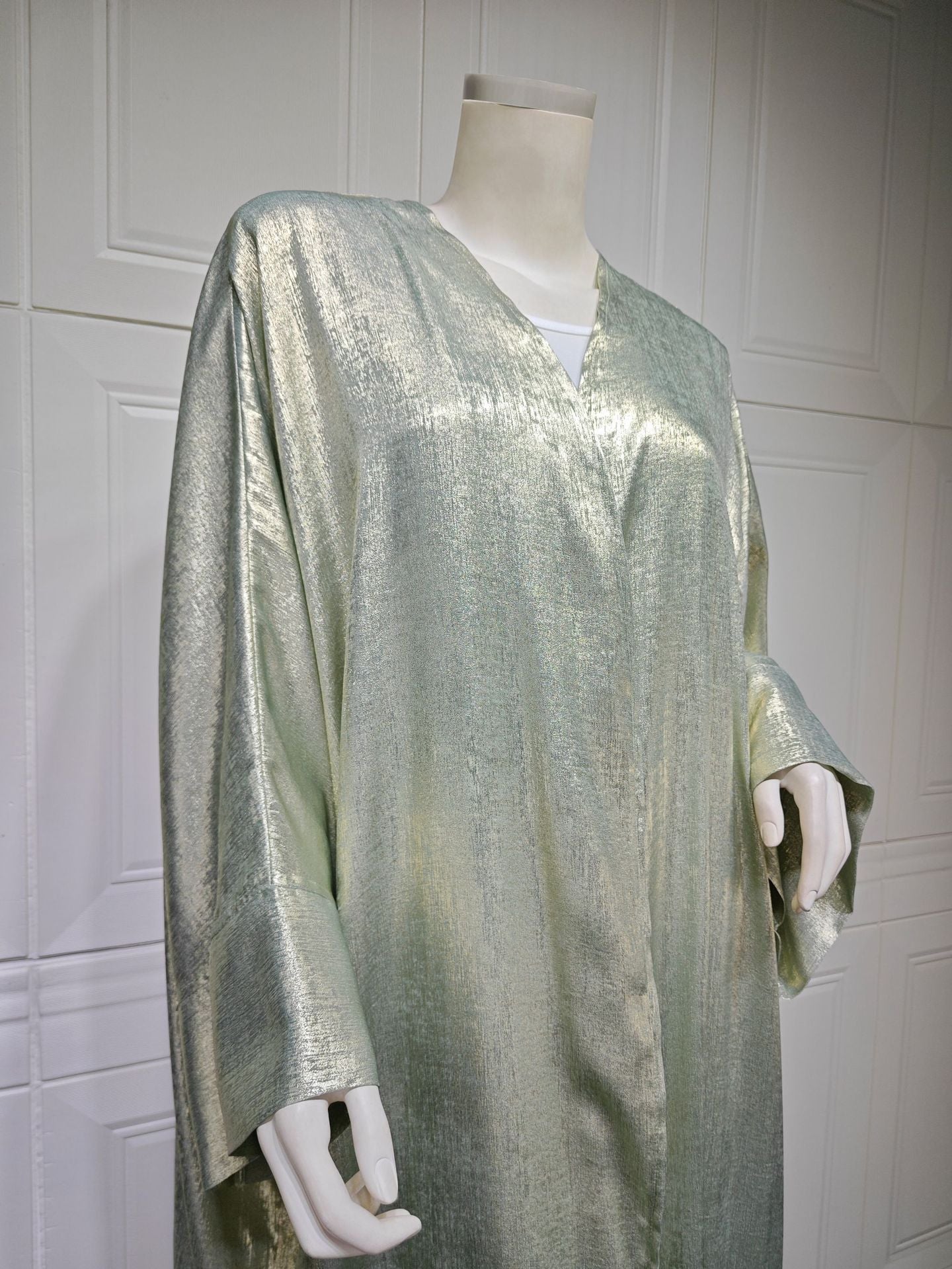 A Muslim Fashion Bronzing Robe Abaya Outer Wear free delivery