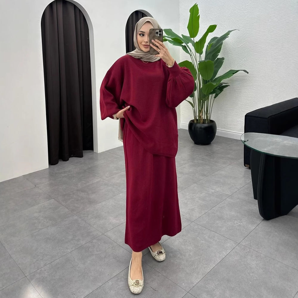 A Top A- Line Skirt Two-piece Set free delivery