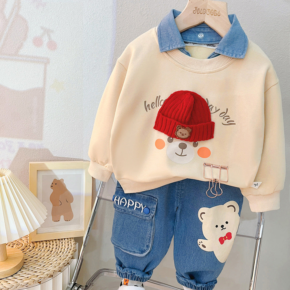 Clothes For Babies Split Boy Suit free delivery