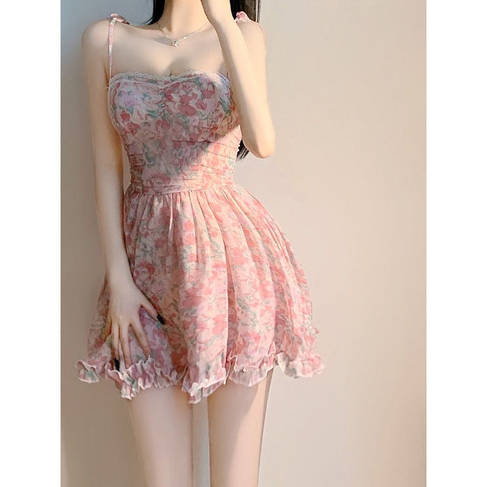Elegant And Beautiful Suspenders Dress Women free delivery