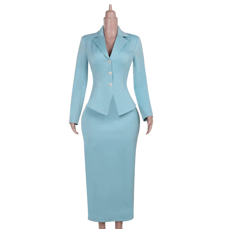 A Temperament Commute Slim Basic Waist Skirt Suit Suit free delivery