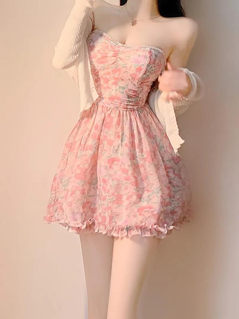 Elegant And Beautiful Suspenders Dress Women free delivery