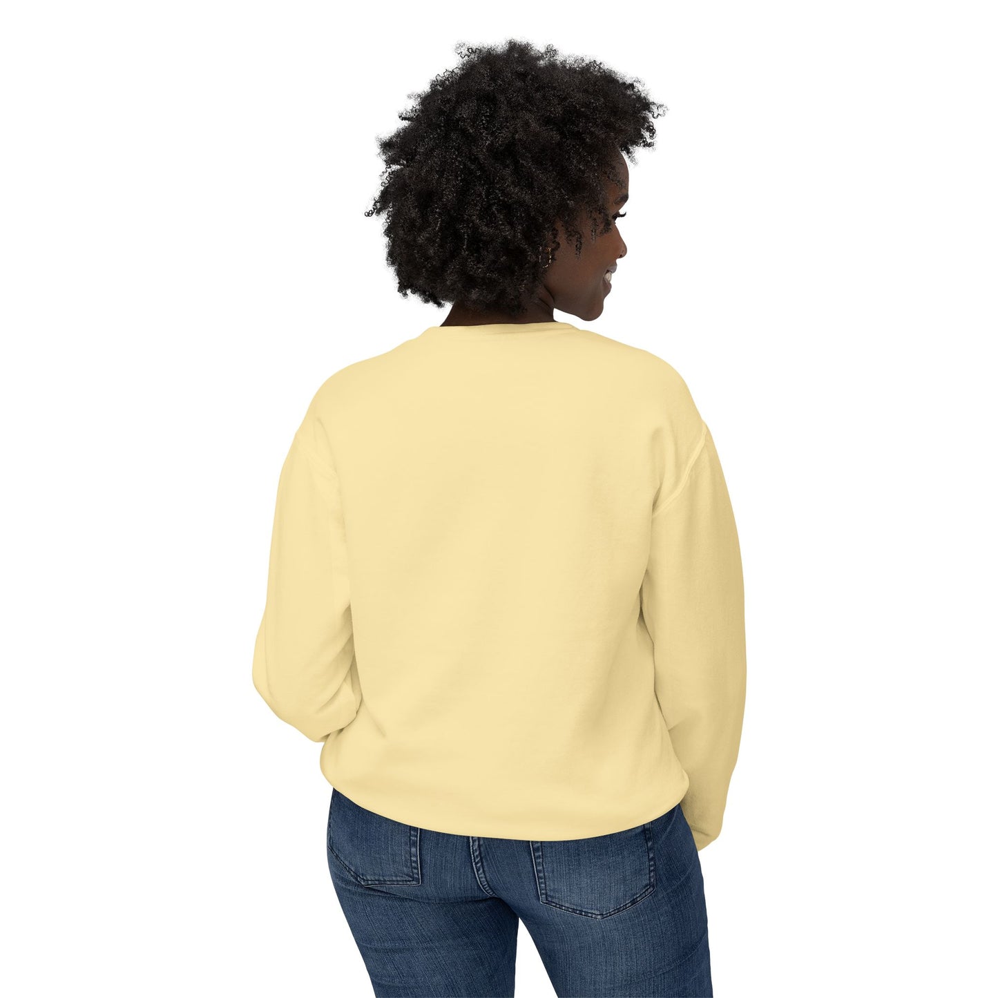 Flower Unisex Lightweight Crewneck Sweatshirt