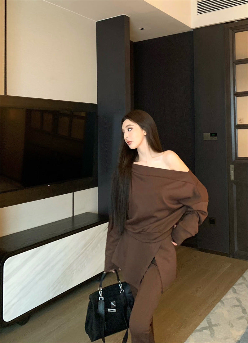 A Top Bootcut Pants Fashion Suit free delivery