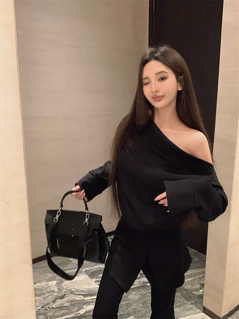 A Top Bootcut Pants Fashion Suit free delivery