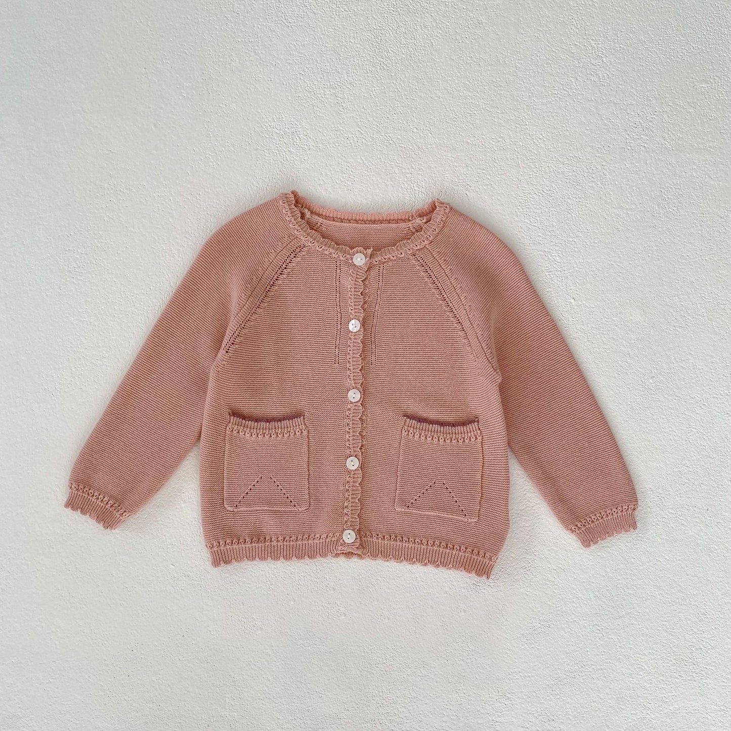 Baby Children 0-3 Years Old Baby Girl Sweet Baita Cardigan Knitted Coat free delivery