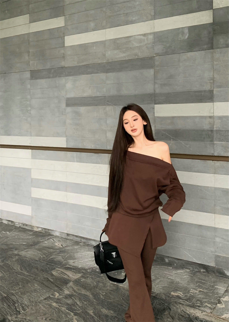 A Top Bootcut Pants Fashion Suit free delivery