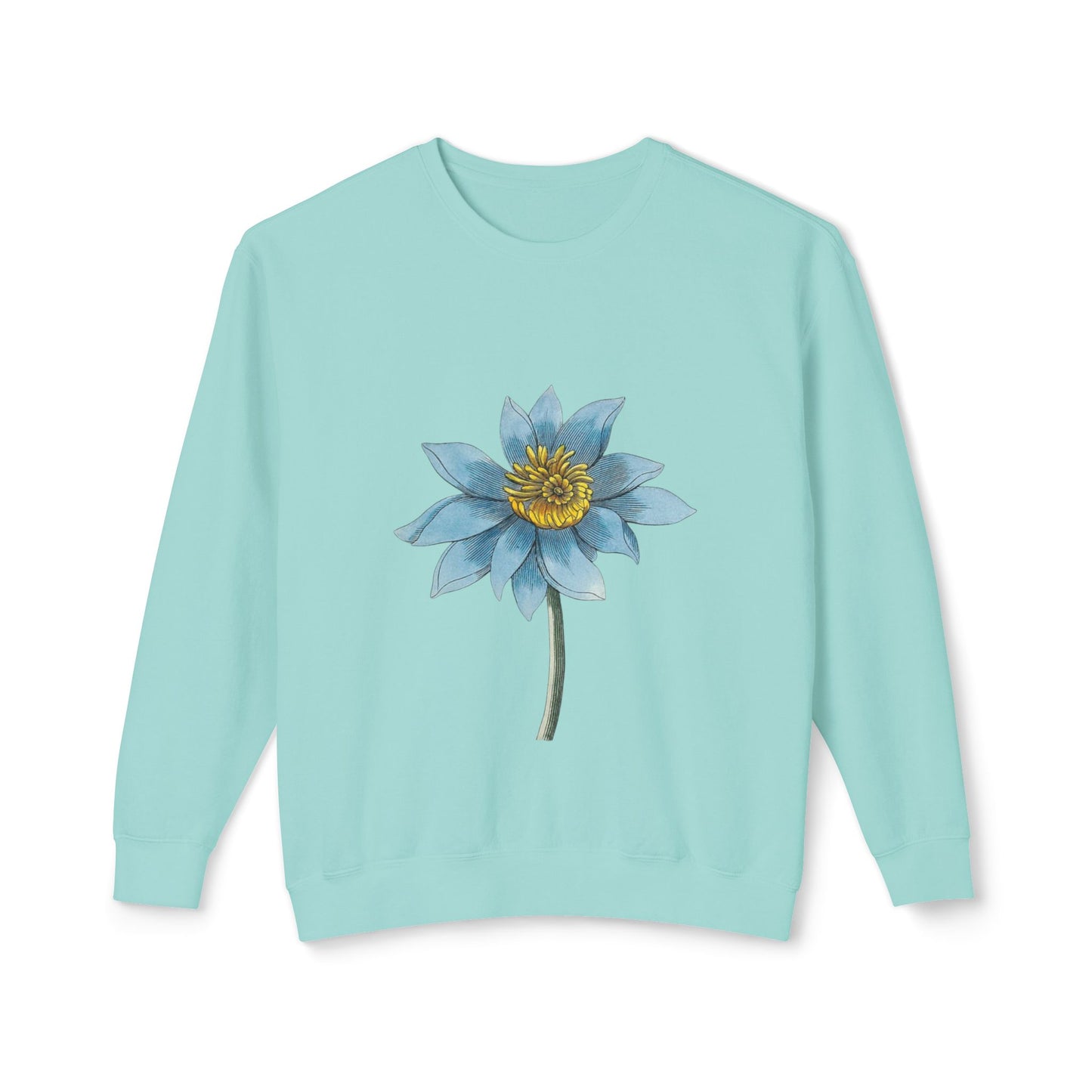 Flower Unisex Lightweight Crewneck Sweatshirt