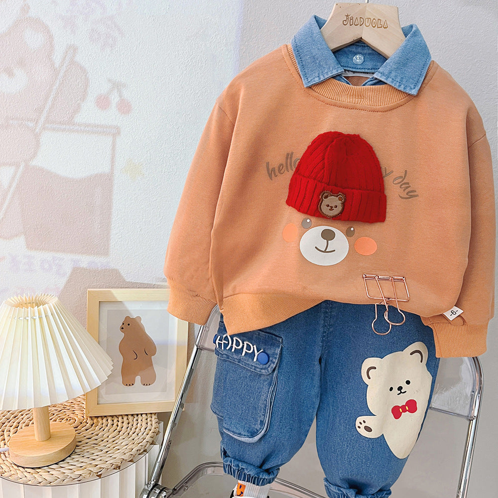 Clothes For Babies Split Boy Suit free delivery