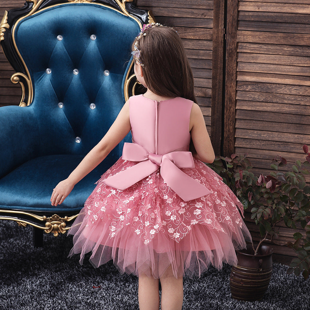Clothing Baby Girls Middle And Small Children Kindergarten Dresses free delivery