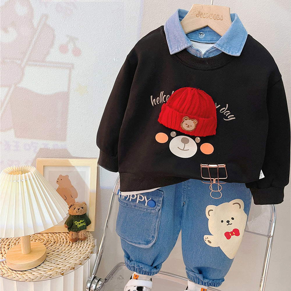 Clothes For Babies Split Boy Suit free delivery