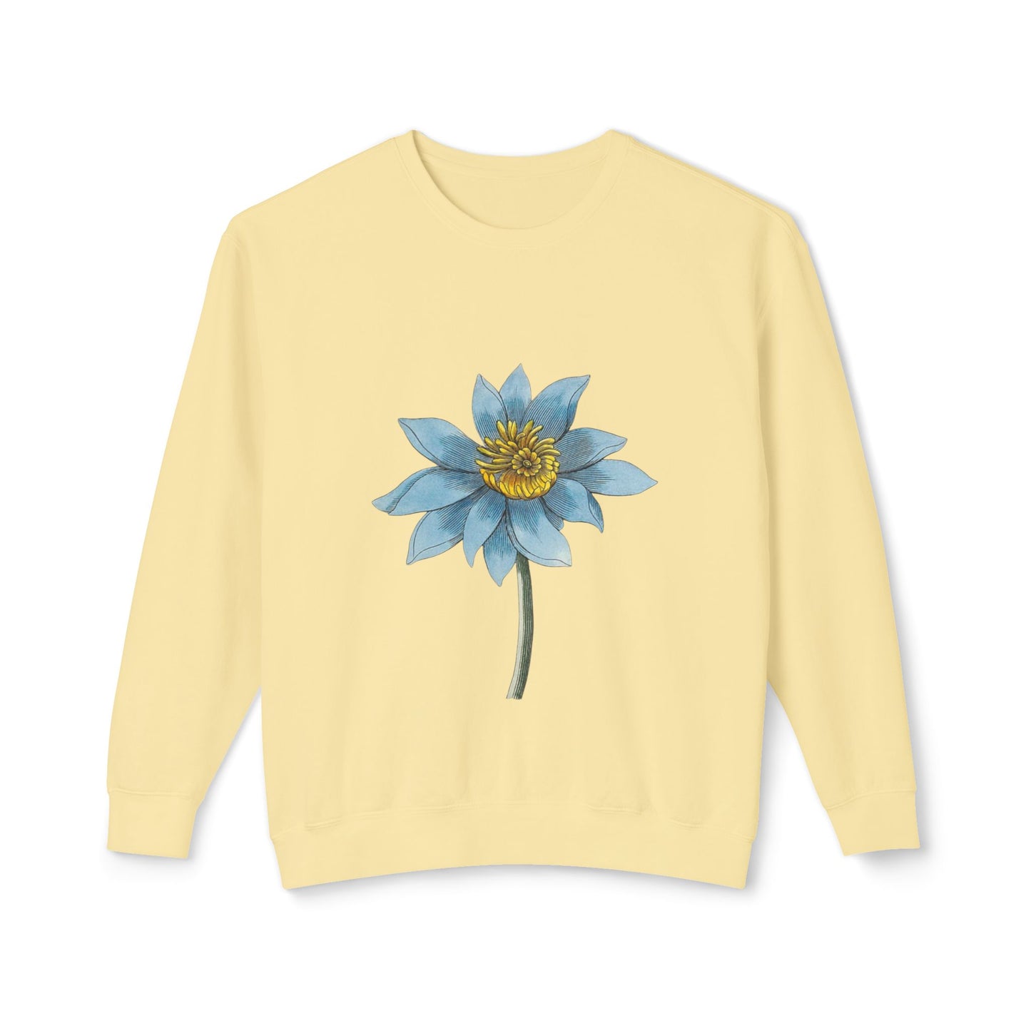 Flower Unisex Lightweight Crewneck Sweatshirt