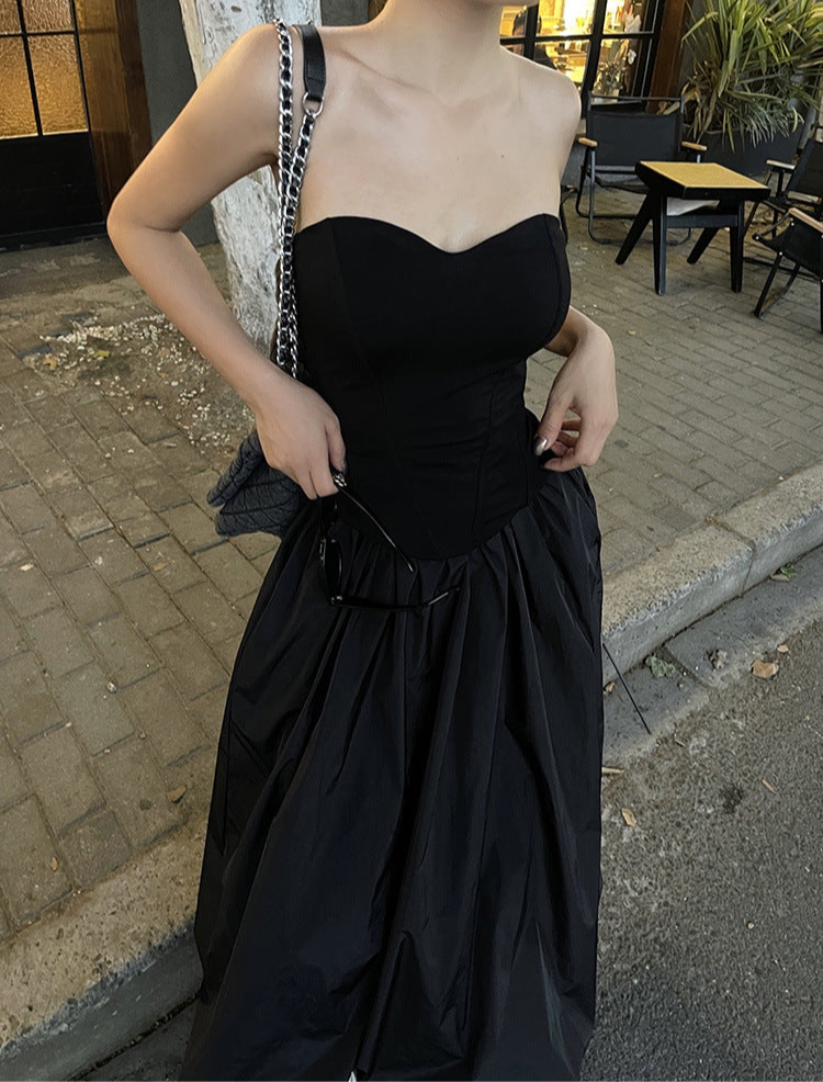 A High Elastic Waist Casual Loose Temperament A- Line Skirt free delivery