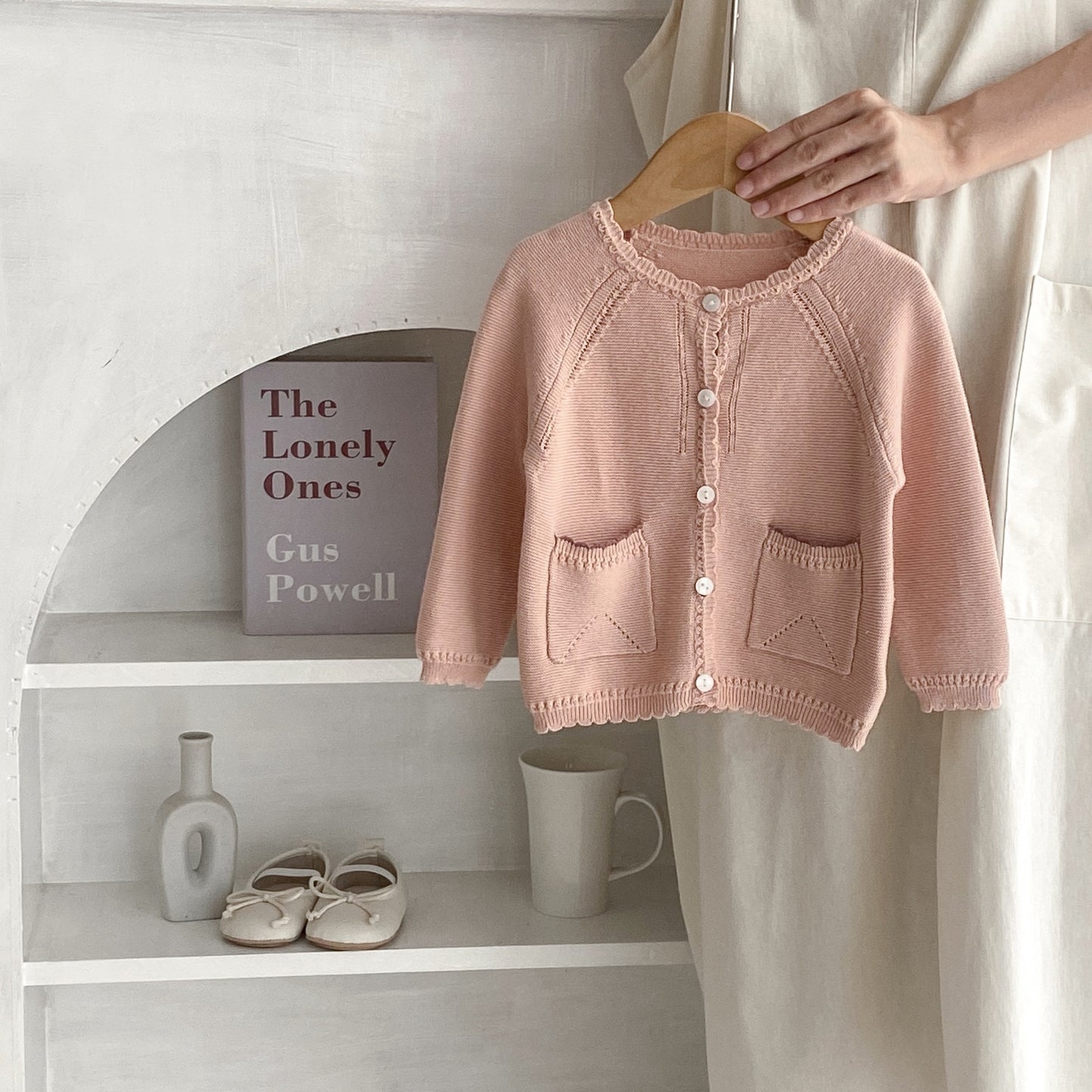 Baby Children 0-3 Years Old Baby Girl Sweet Baita Cardigan Knitted Coat free delivery
