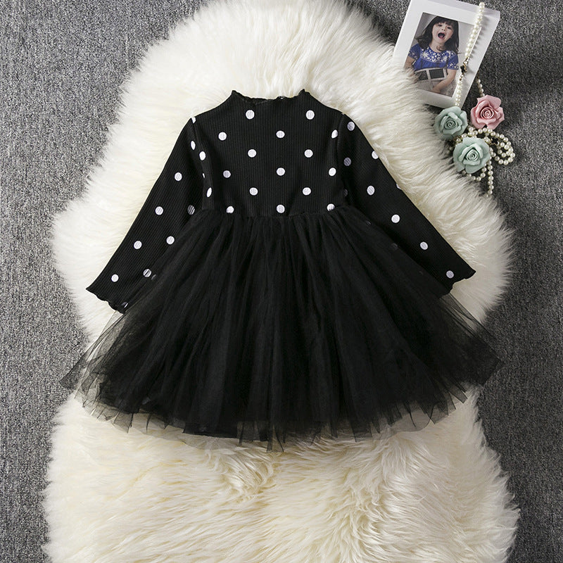 Baby Girls Spring Winter Long Sleeve Tutu Lace Dresses Infantil Newborn 1st Birthday Party Clothes Christening Gown Casual Wear free delivery