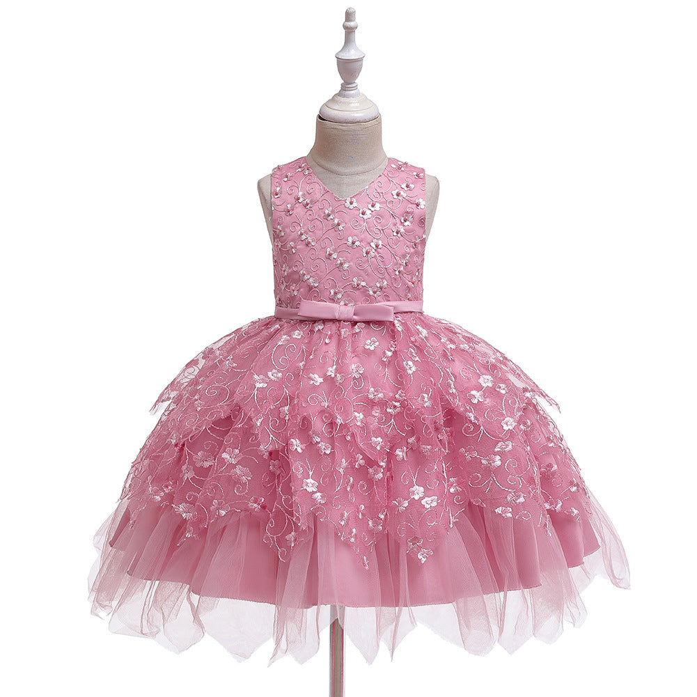 Clothing Baby Girls Middle And Small Children Kindergarten Dresses free delivery