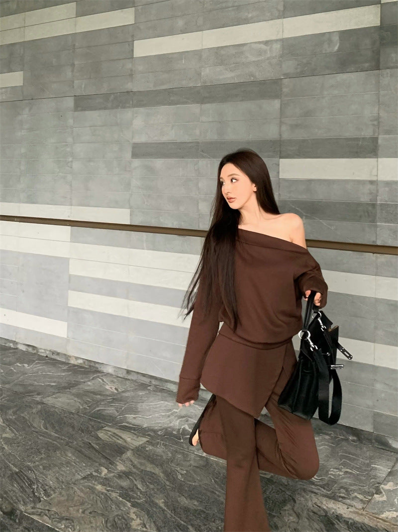 A Top Bootcut Pants Fashion Suit free delivery