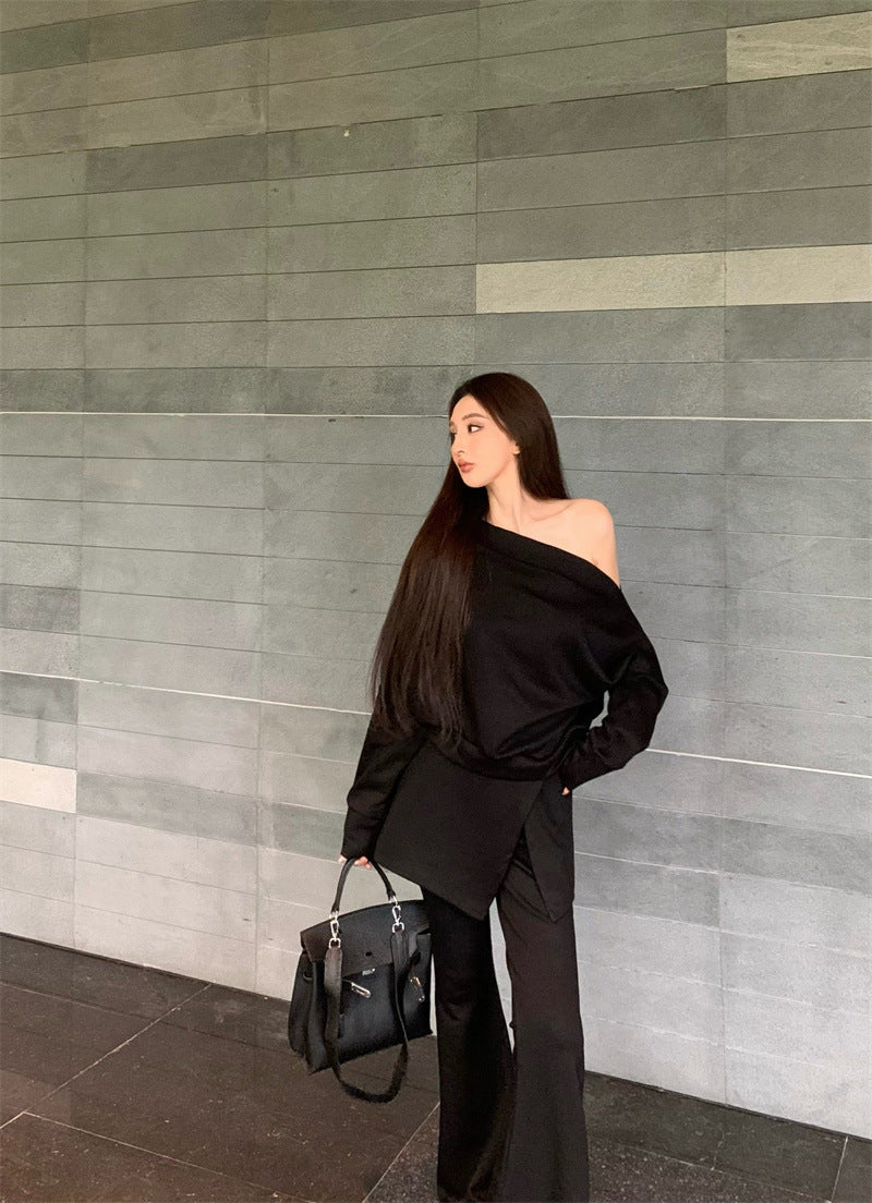 A Top Bootcut Pants Fashion Suit free delivery