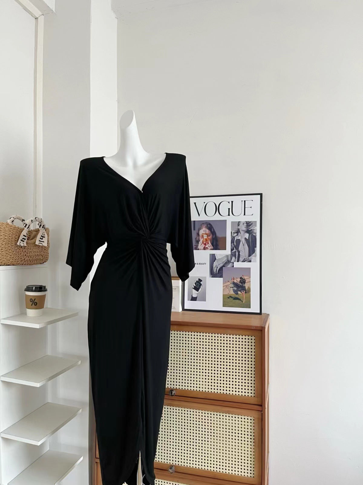 Summer Lazy Dress French Elegant Knitted Dress free delivery