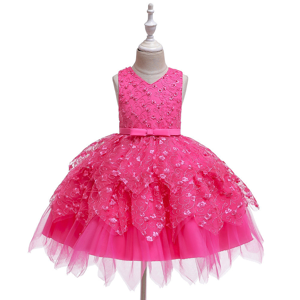 Clothing Baby Girls Middle And Small Children Kindergarten Dresses free delivery