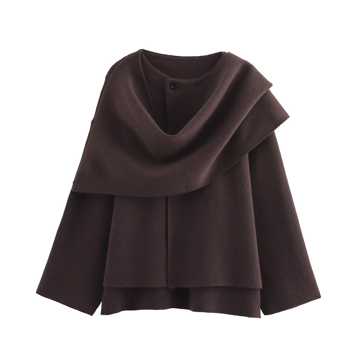 A Women's Loose Casual Cape Knitted Sweater Coat free delivery