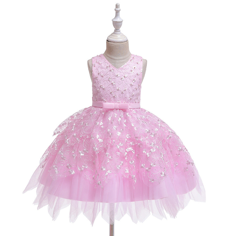 Clothing Baby Girls Middle And Small Children Kindergarten Dresses free delivery
