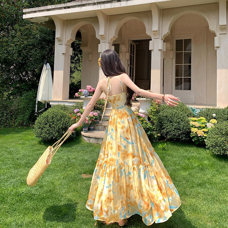 Fairy Ruffled Spaghetti Straps Dress free delivery