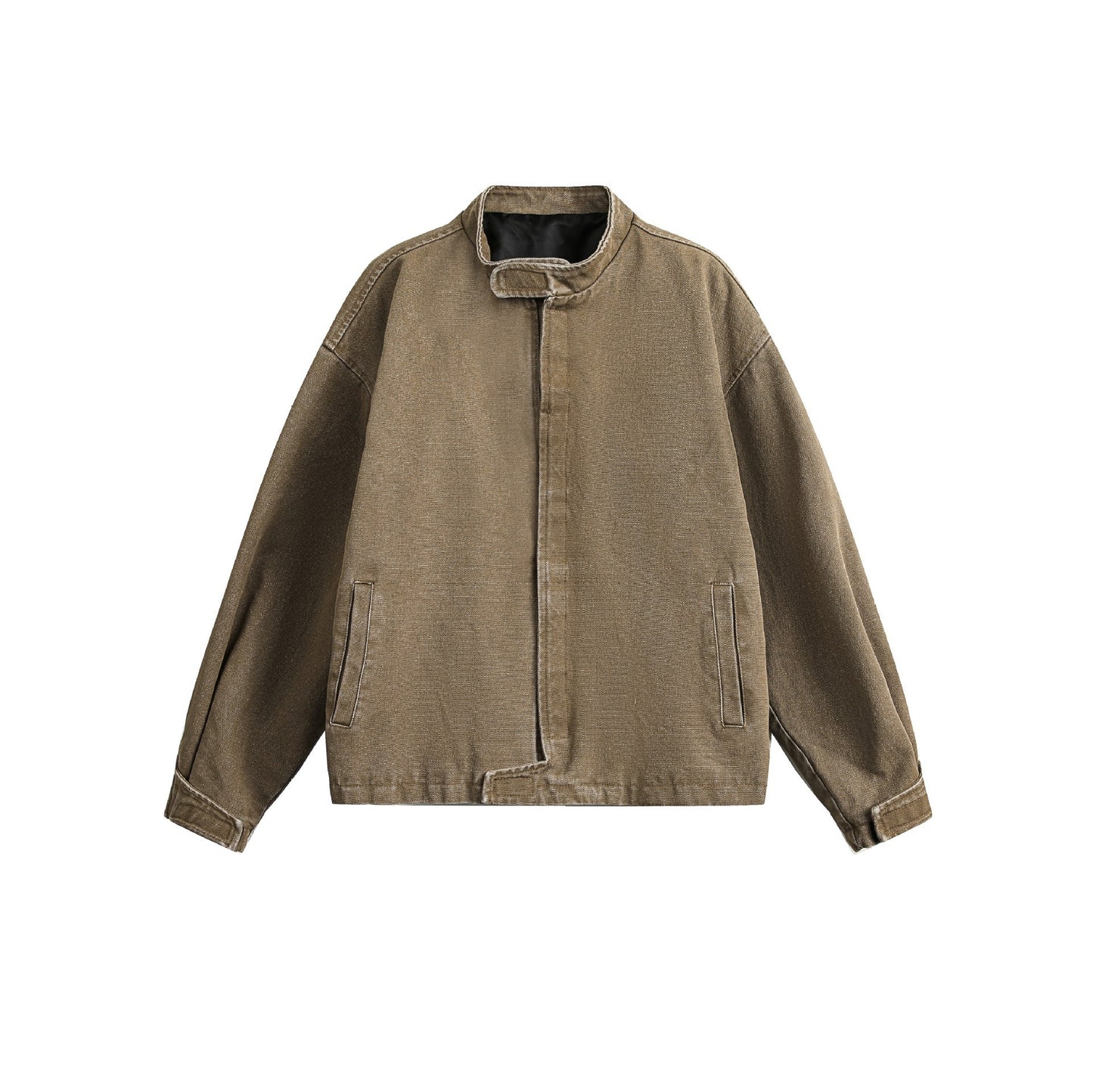 American Retro Simple Loose Padded Shoulder Jacket