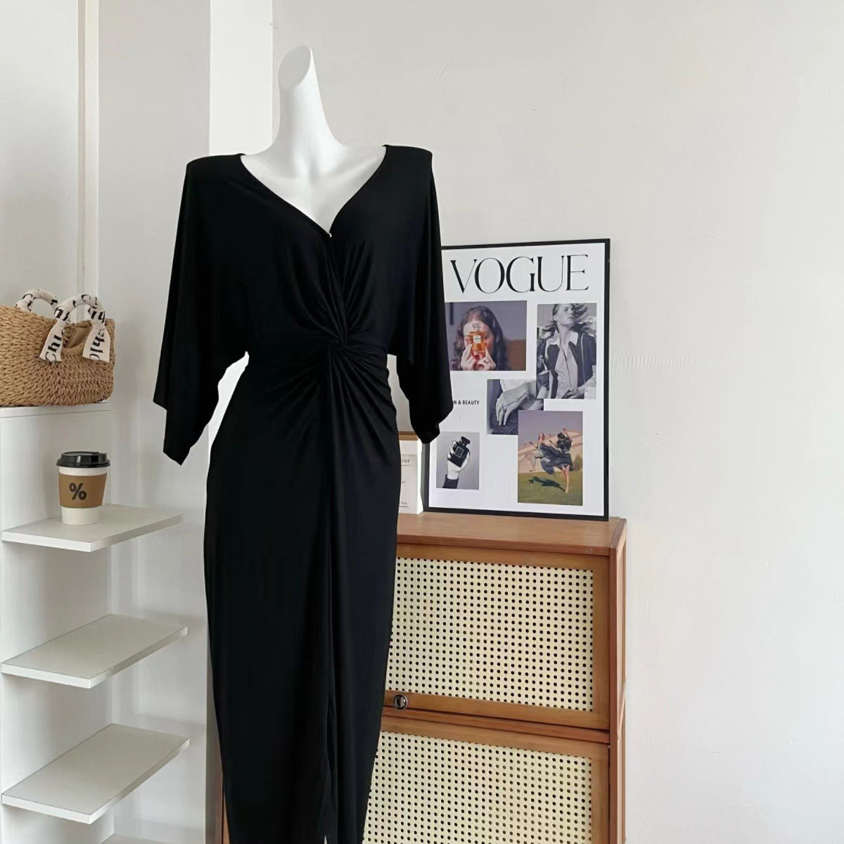 Summer Lazy Dress French Elegant Knitted Dress free delivery