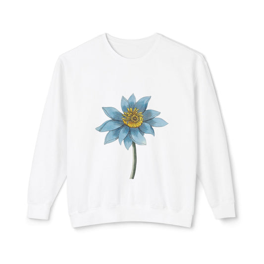 Flower Unisex Lightweight Crewneck Sweatshirt
