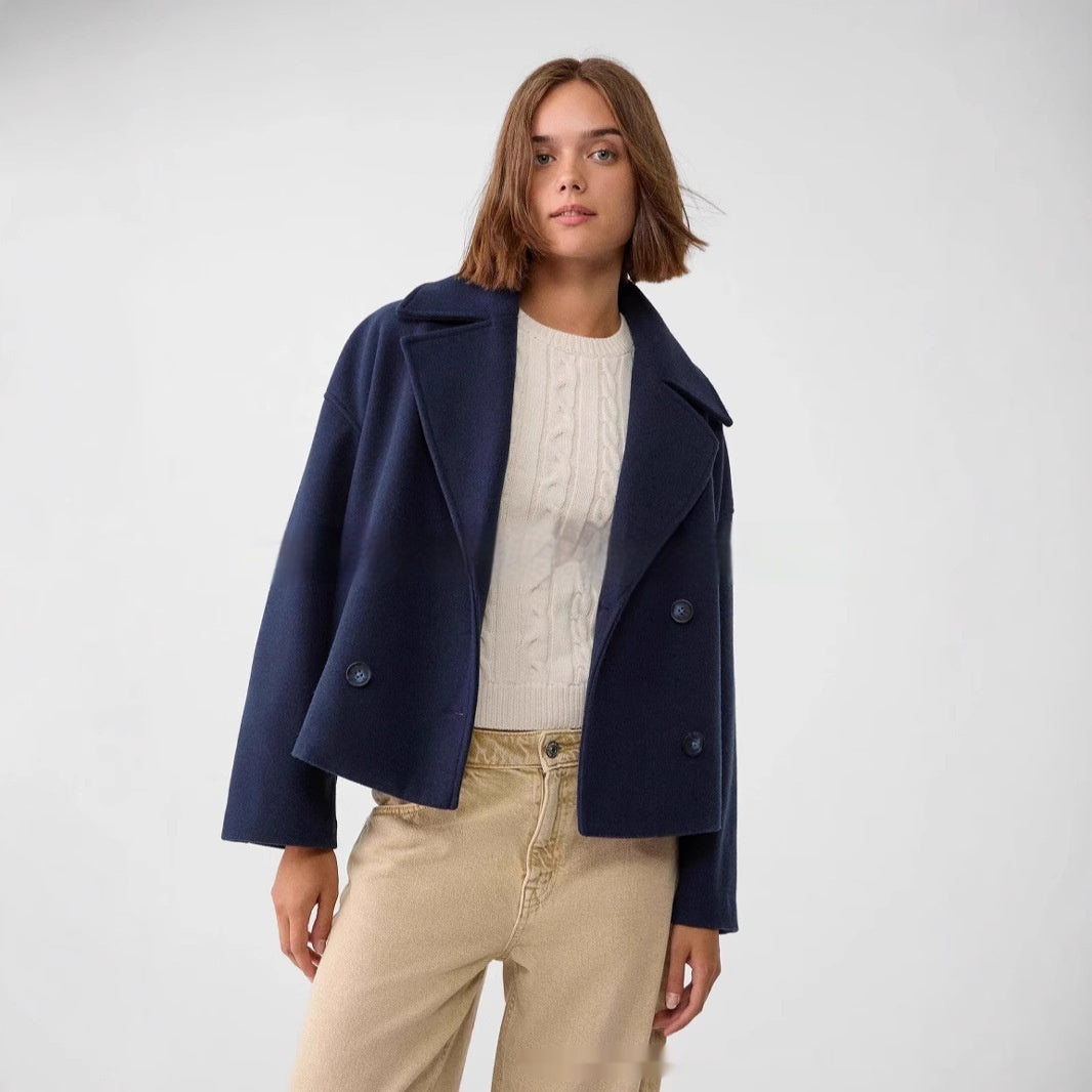 Foreign Trade European And American Women's Clothing Long Sleeve Coat Overcoat free delivery