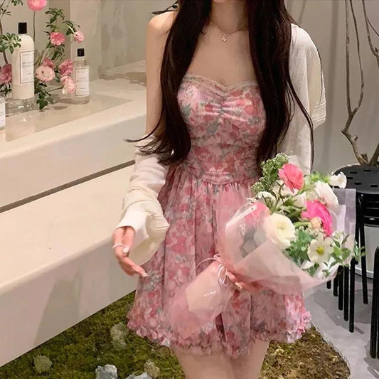 Elegant And Beautiful Suspenders Dress Women free delivery