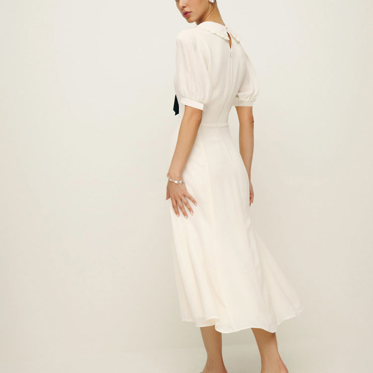 A High Sense Anti-aging Elegant Slim Fit Midi A- Line Skirt free delivery