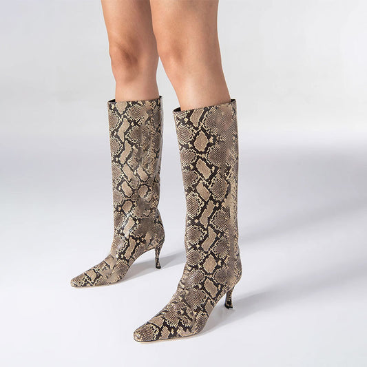 A New Style Square Head Cowboy Boot Women free delivery