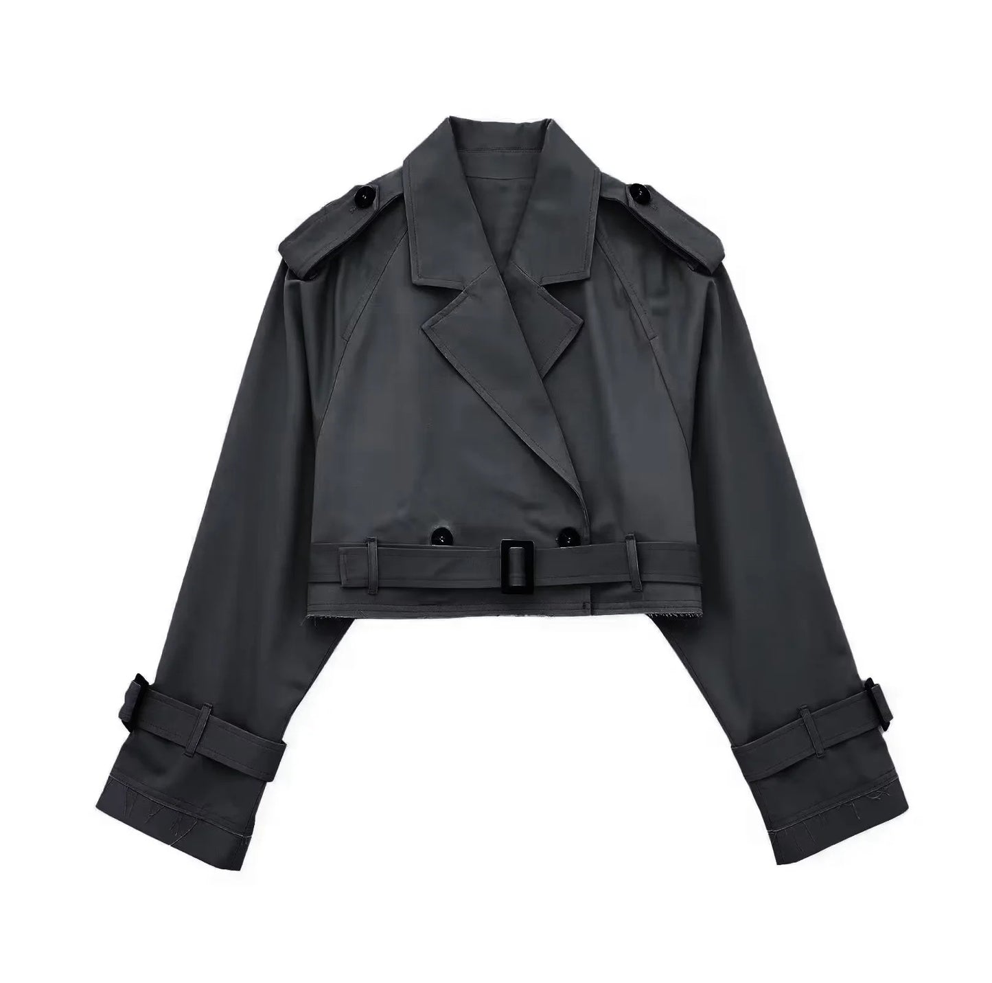 A European And American Style Women's Short Cut Windbreaker free delivery