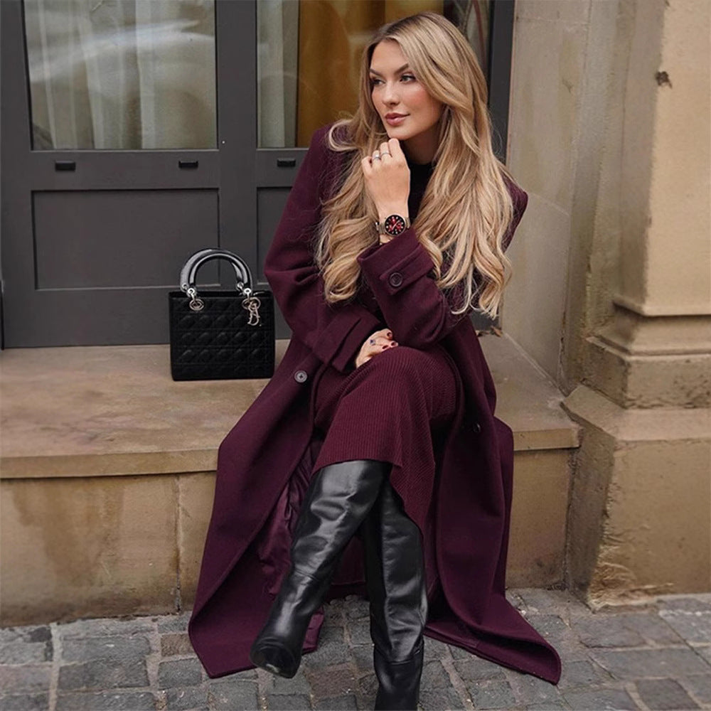 A Bordo Women’s Lace-Up Woolen Trench Coat | Fashionable Winter Coat with Free Delivery