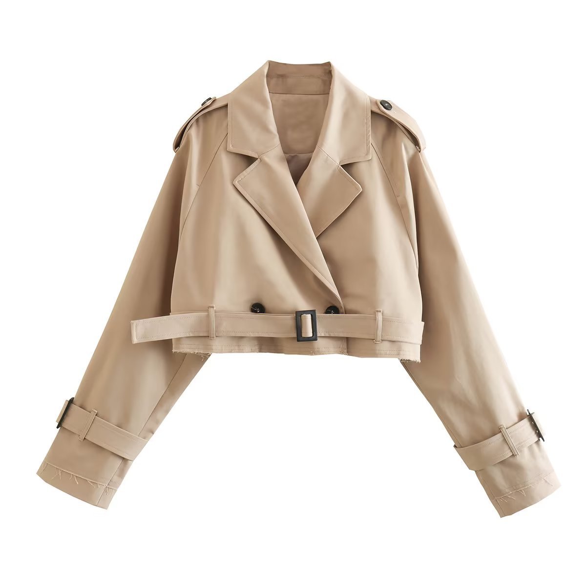 A European And American Style Women's Short Cut Windbreaker free delivery