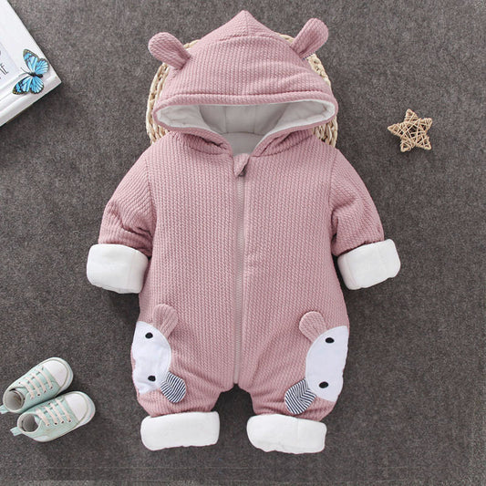 Autumn Winter Coat Jumpsuit Baby Clothing Newborn Snowsuit Boy Warm Romper Down Cotton Jackets Girl Snow clothes Bodysuit free delivery