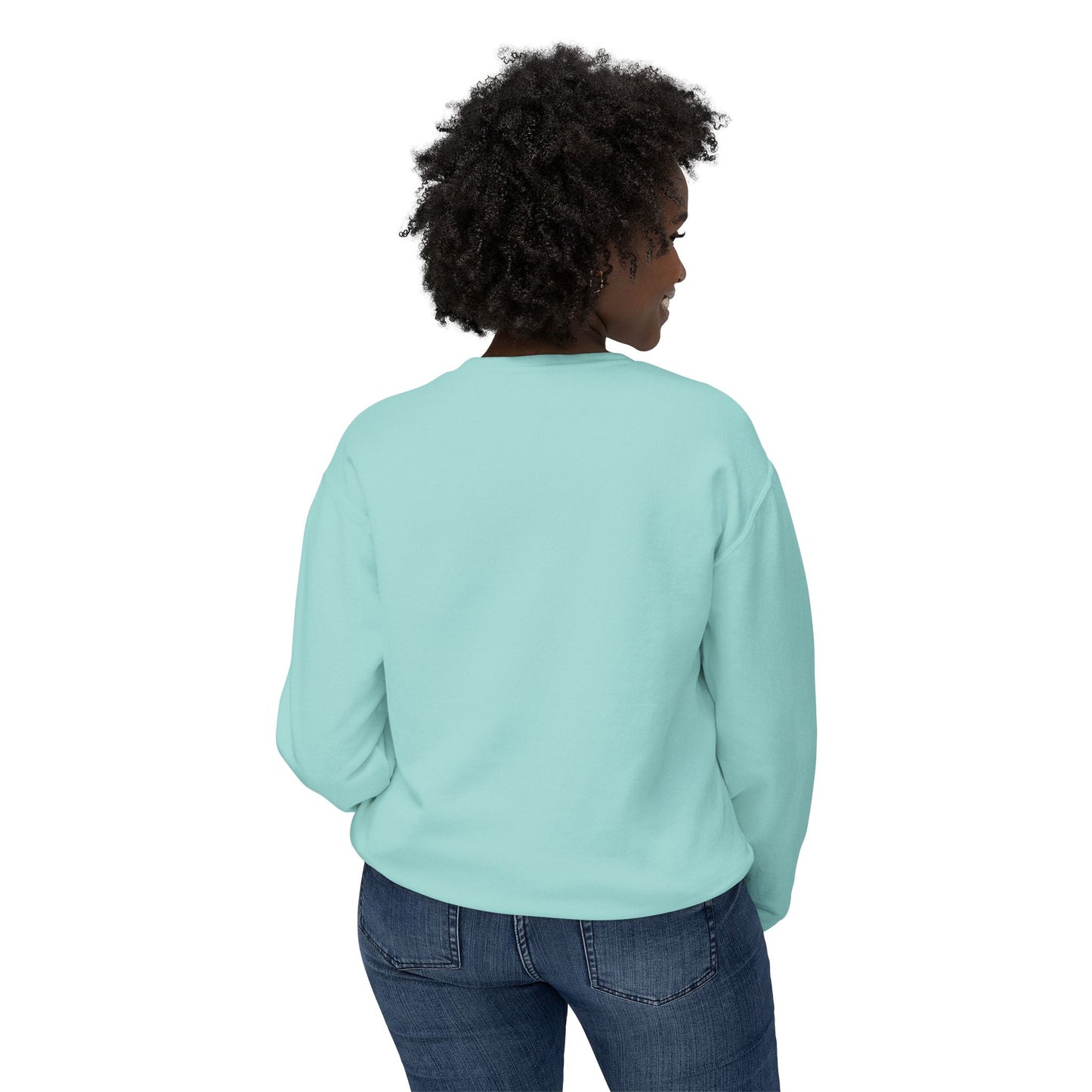 Flower Unisex Lightweight Crewneck Sweatshirt