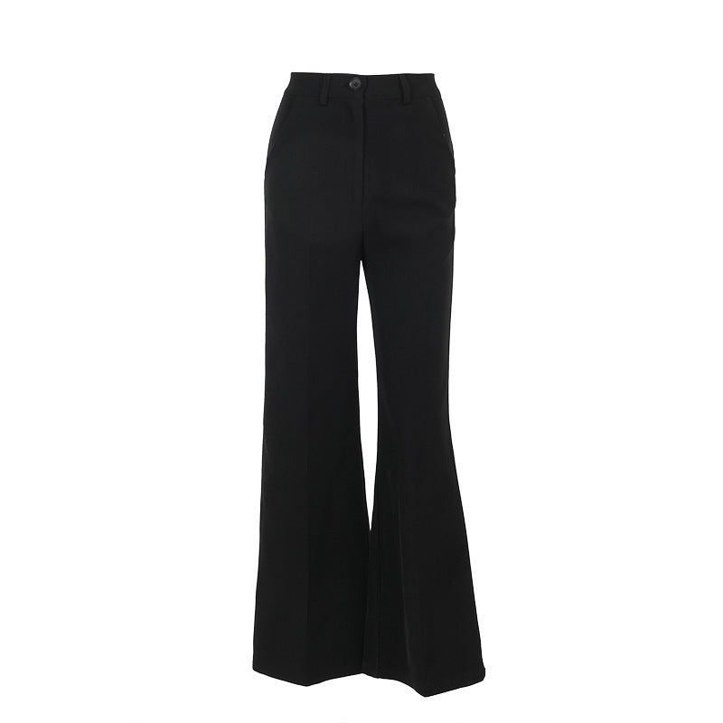 Simple Solid Color Trousers Fashion Casual Temperament Wild free delivery